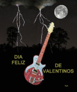 Eric Kempson -  Dia Feliz De Valentinos  Valentines card  LIGHTNING GUITAR
